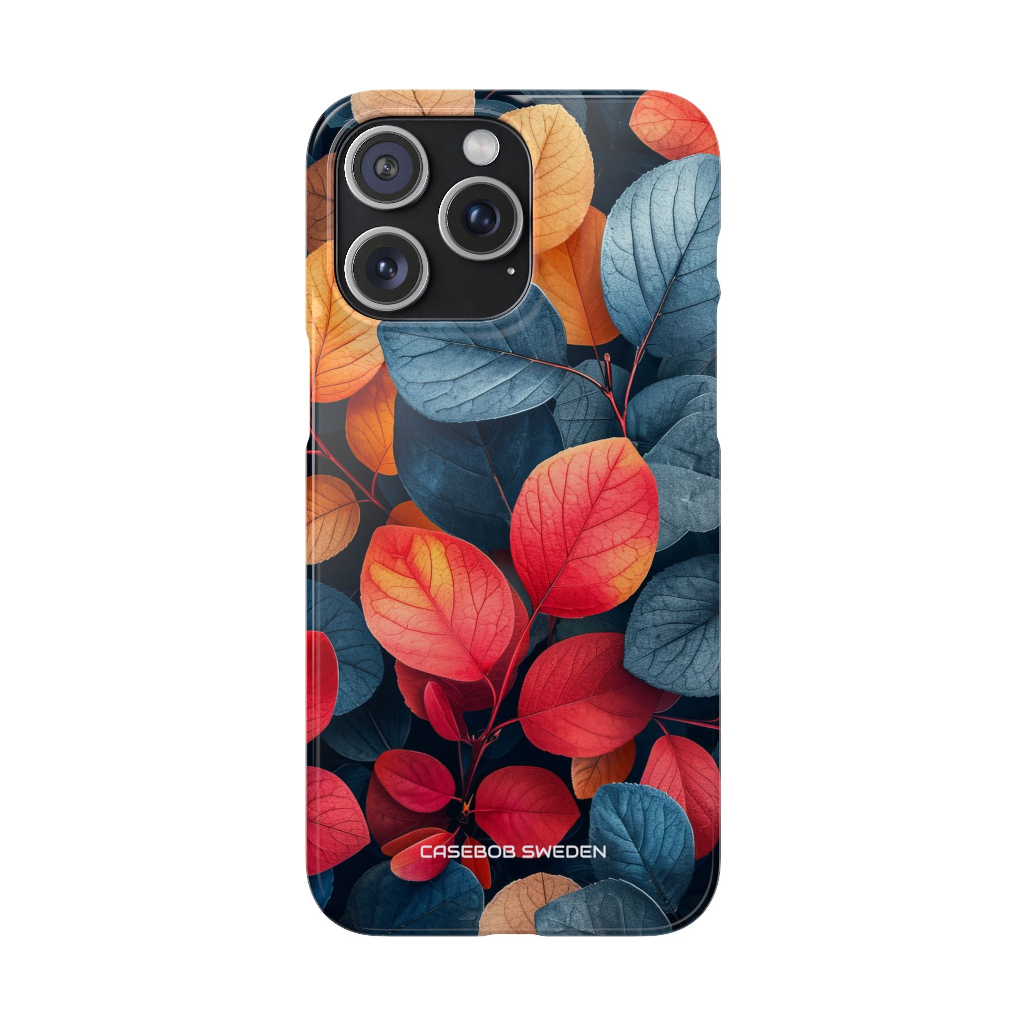 Vibrant Nature Leaves - Slim iPhone 15 Phone Case