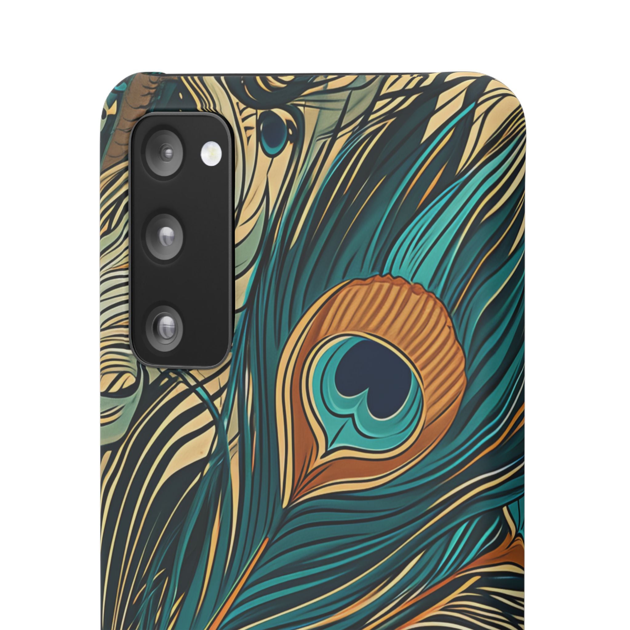 Art Nouveau Peacock Elegance Samsung S20 - Slim Phone Case