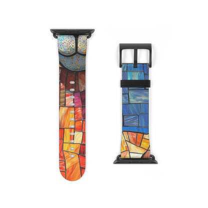 Sunglass Llama Mosaic - Watch Band