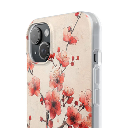 Blossom Shadow iPhone 15 Plus Case - Soft