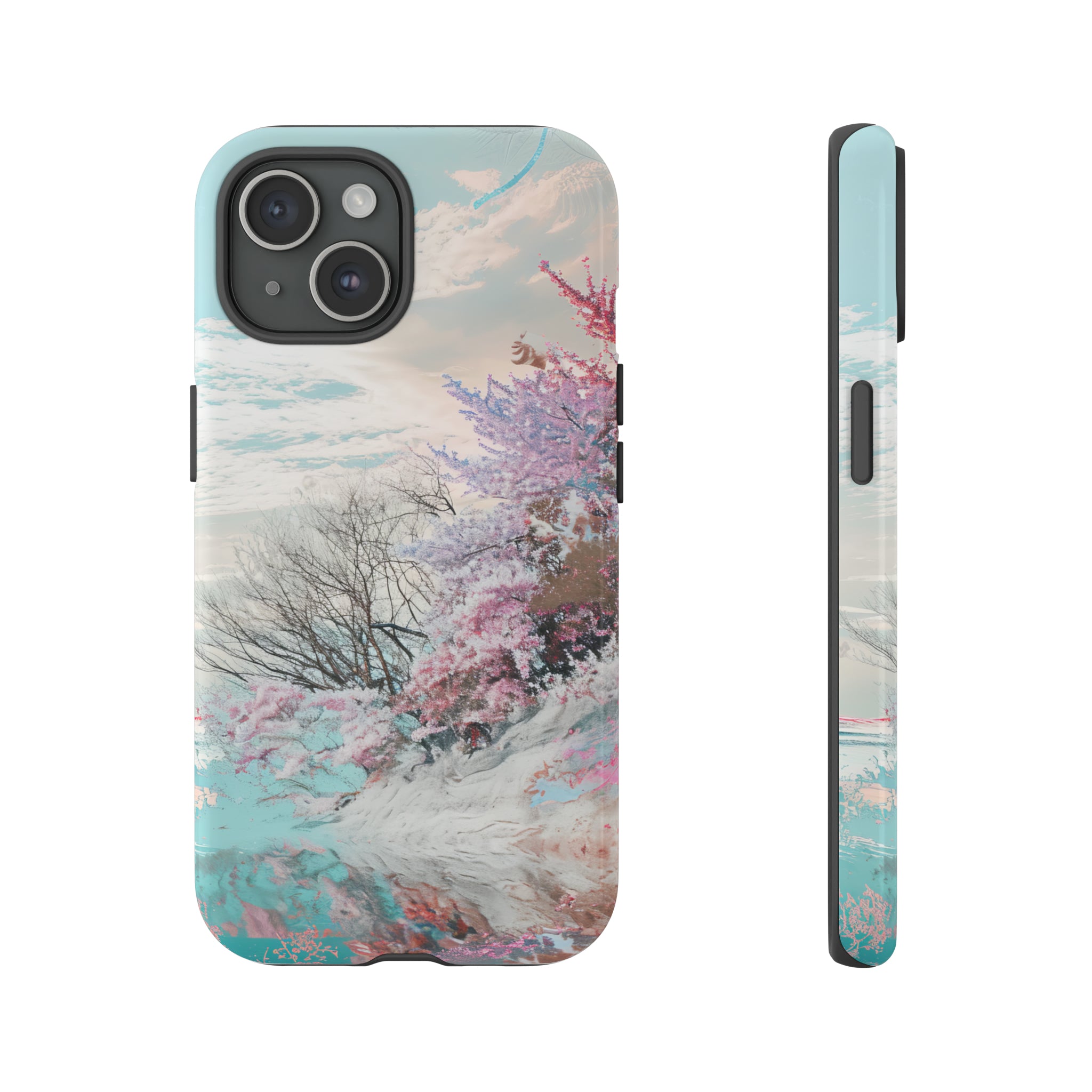 Winter Lake Weave Bliss - Protective Phone Case