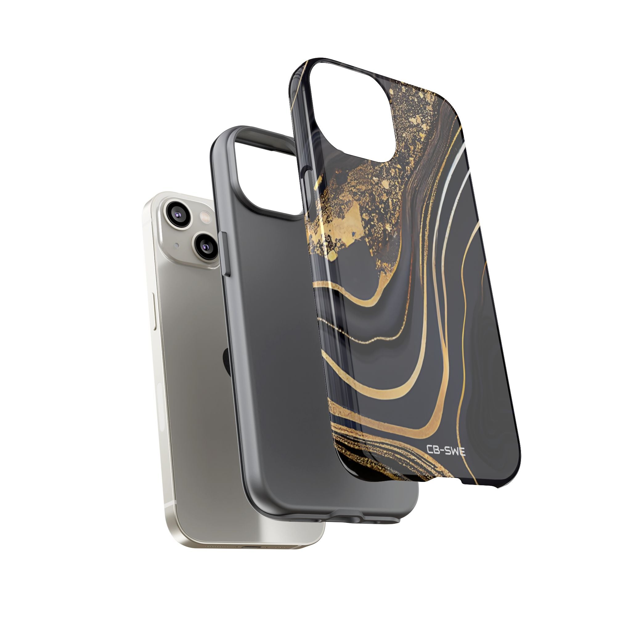 Elegant Gold Streams - iPhone Case