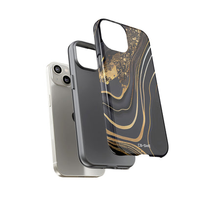 Elegant Gold Streams - iPhone Case