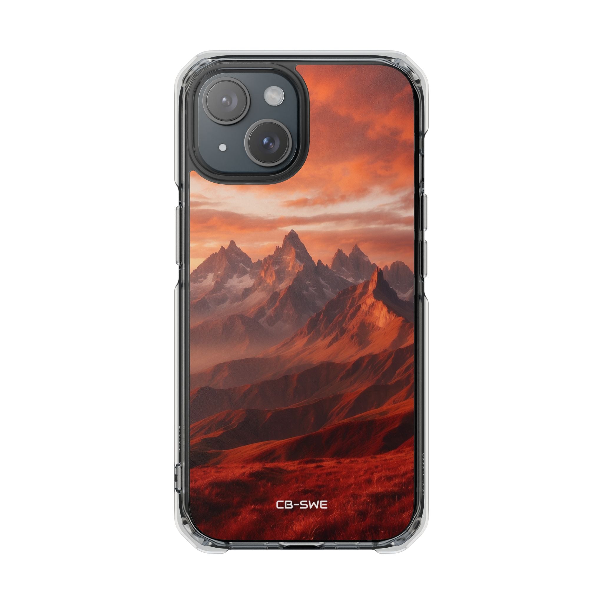 Bergtoppen Gloeiende iPhone Case - Impact