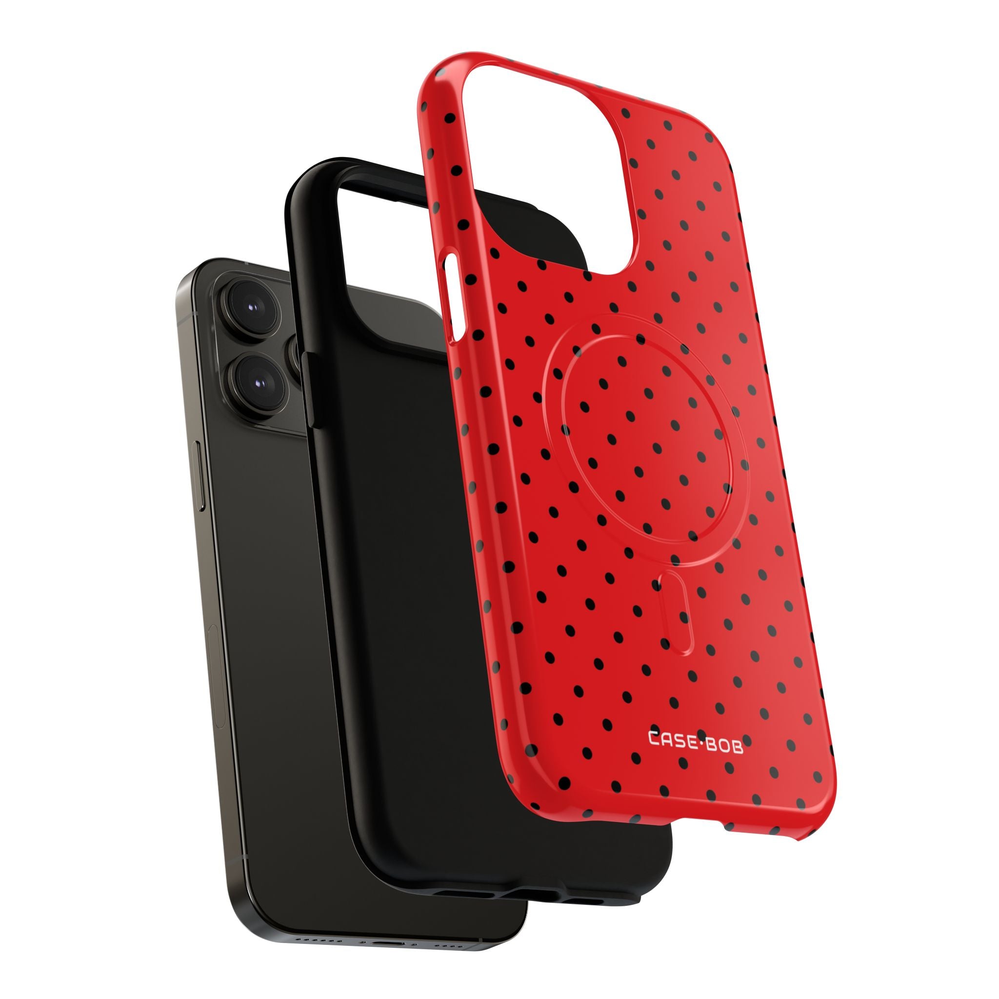 Crimson Dot Matrix iPhone 14 Pro Max Case - Tough+