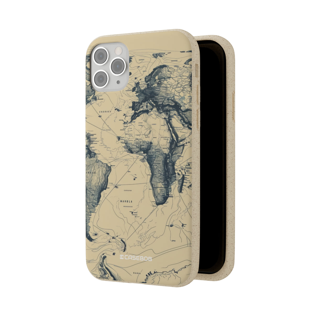 Vintage World Map | Biodegradable Phone Case