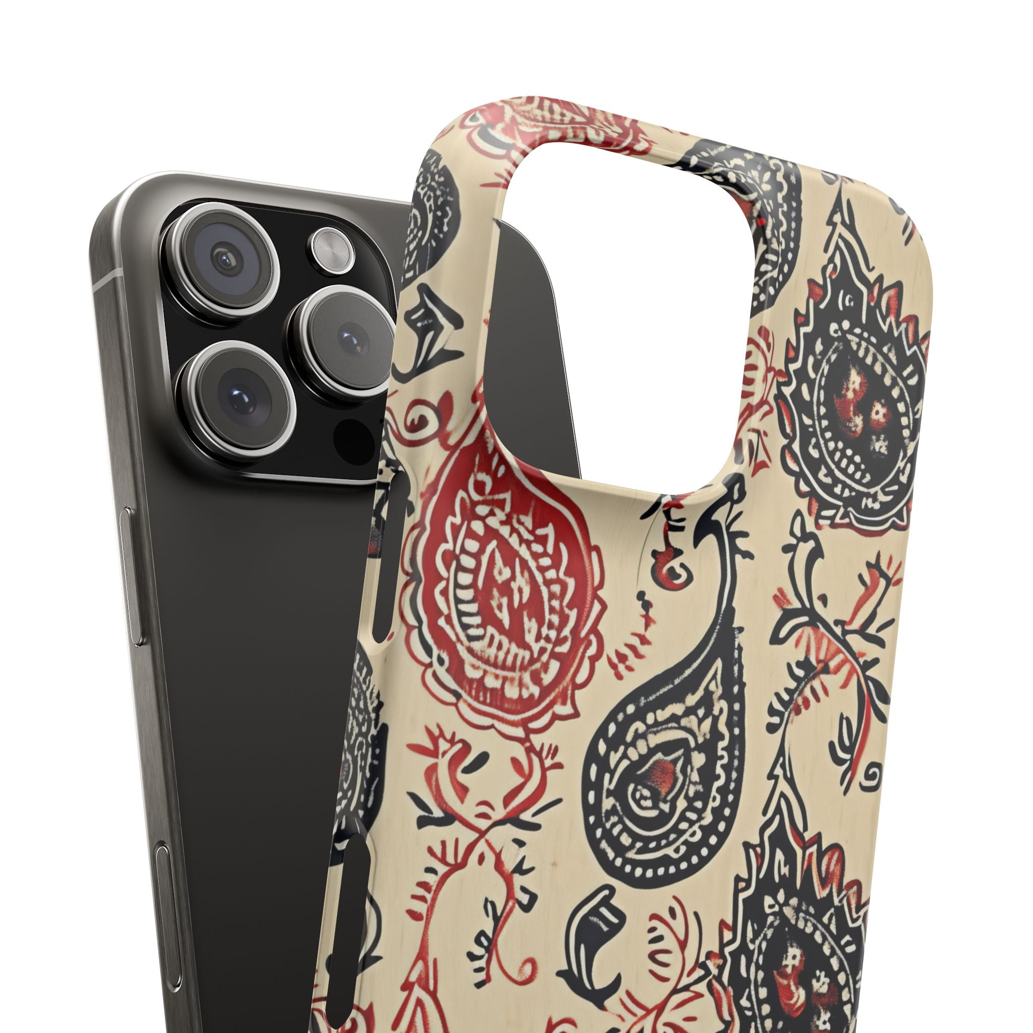 Vintage Paisley Elegance iPhone 16 - Slim Phone Case