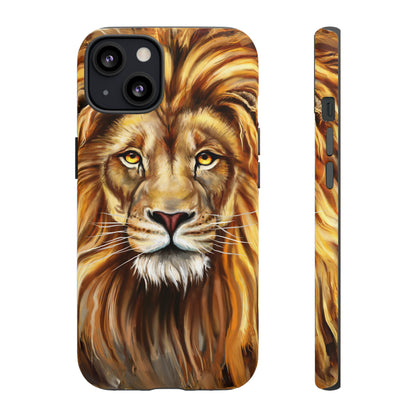 Lion head Digital Painting - Protective Phone Case