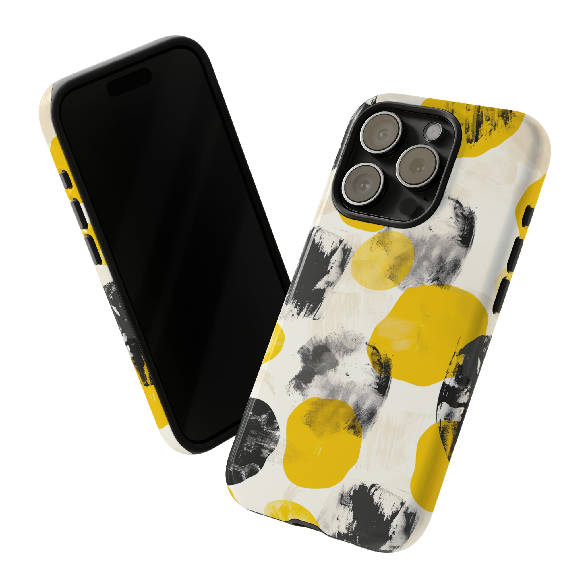 Yellow Dot Minimalism - Protective Phone Case