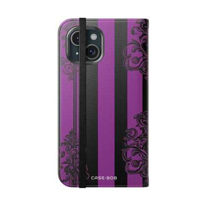 Baroque Stripes - iPhone 15 Case - Wallet