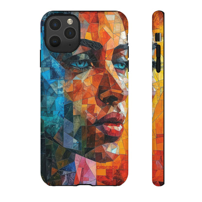 Geometric Fusion Lady - Protective Phone Case