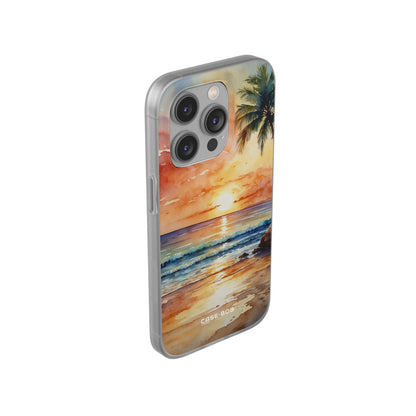 Sunset Palm iPhone 14 Pro Case - Soft