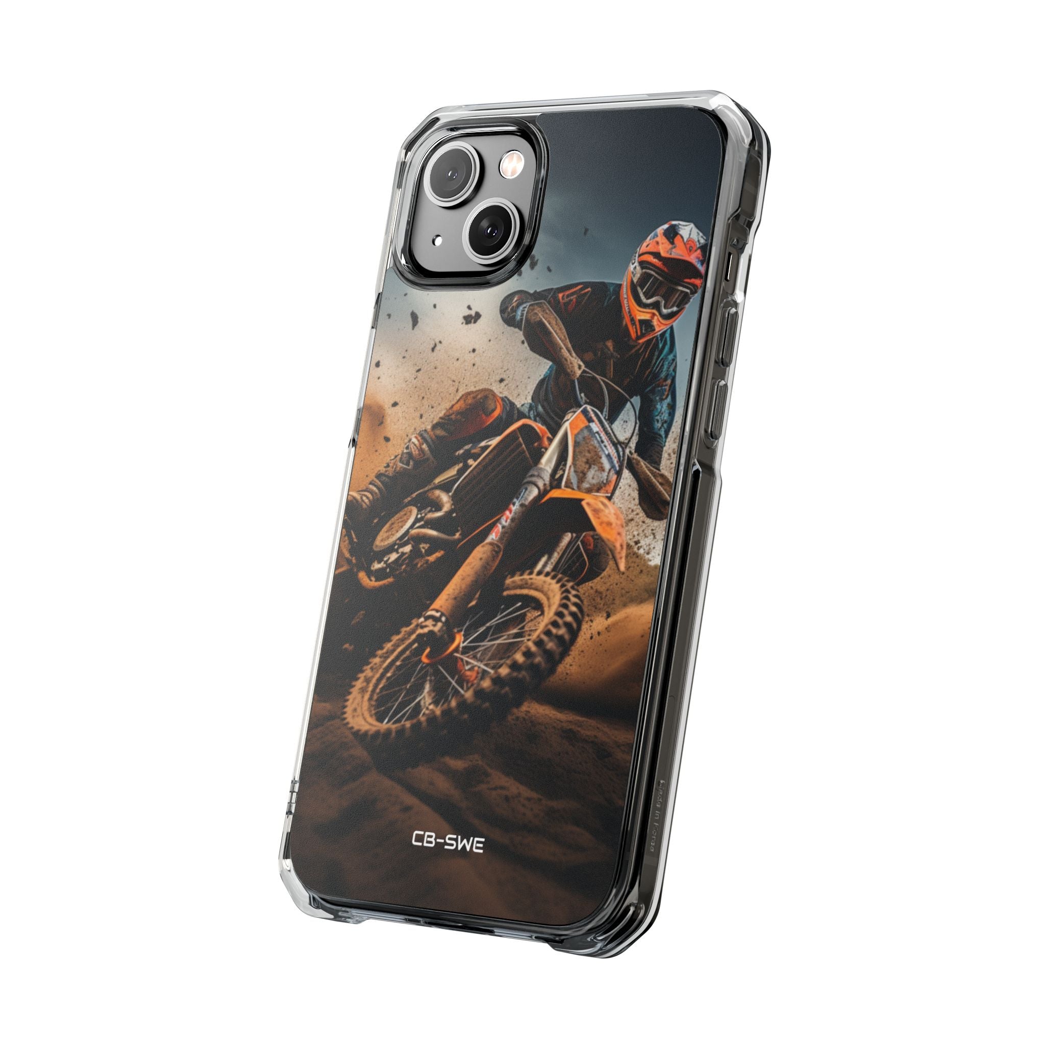 Rider Amidst Desert Fury iPhone Case - Impact