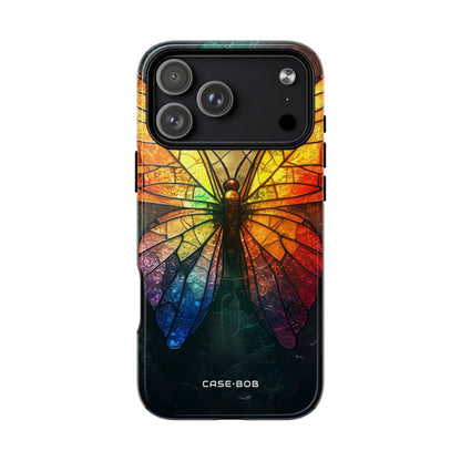 Stained Glass Butterfly iPhone 17 Pro Max Case - Tough+