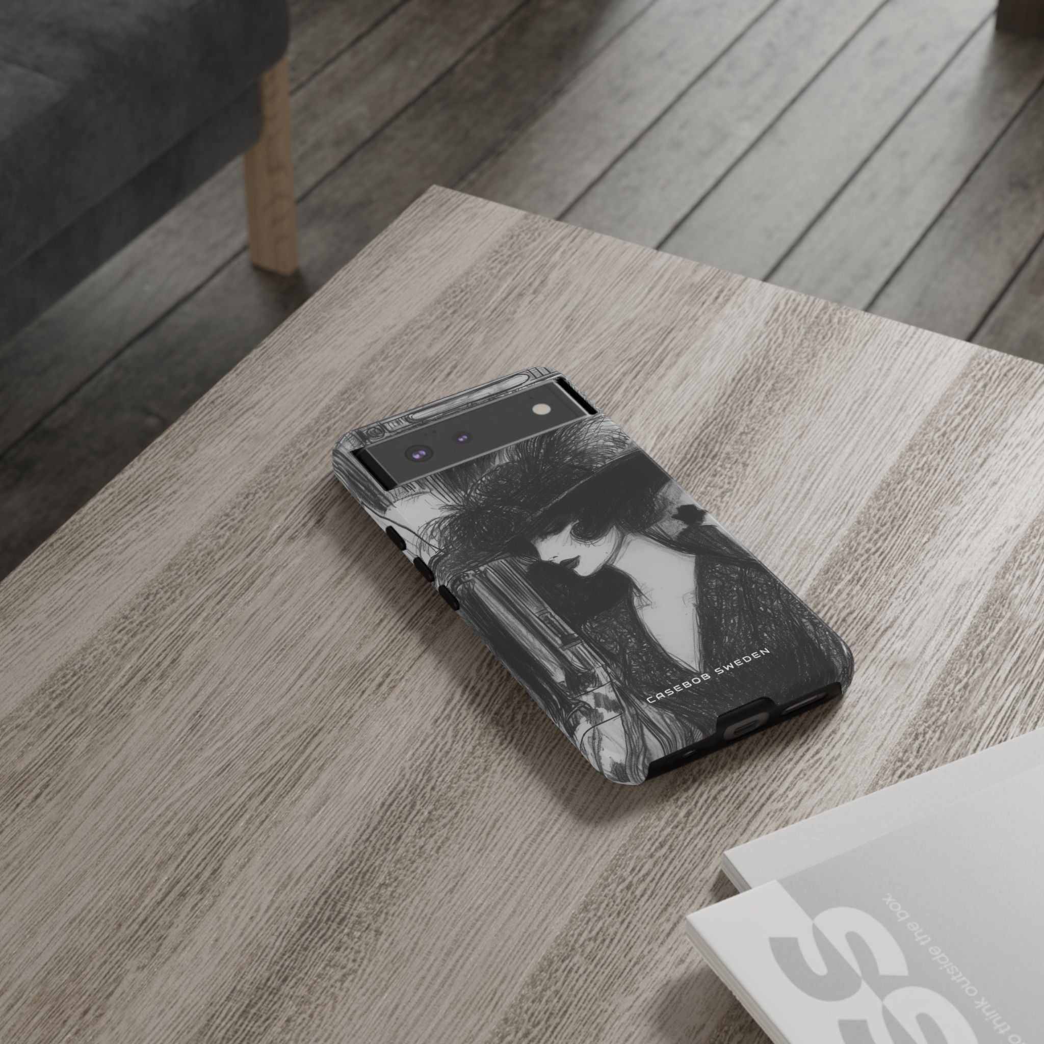 Timeless Elegance in Monochrome Google Pixel 6 - Tough Phone Case