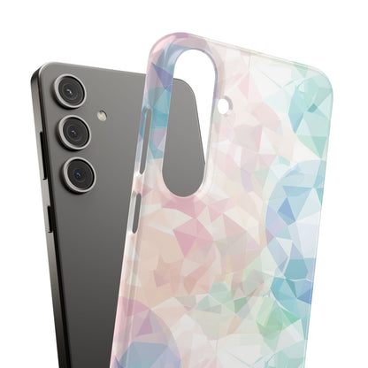 Pastel Geometry Background - Slim Samsung S24 Phone Case