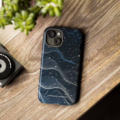 Gradient Neural Waves iPhone 15 - Tough Phone Case