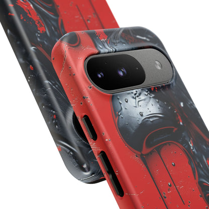 Chaotic Red Surge Google Pixel 9 - Tough Phone Case