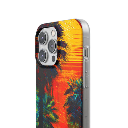 Tropical Sunburst iPhone 14 Pro Max Case - Soft