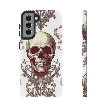 Gothic Skulls and Ornate Foliage  Samsung S21 - Tough Phone Case