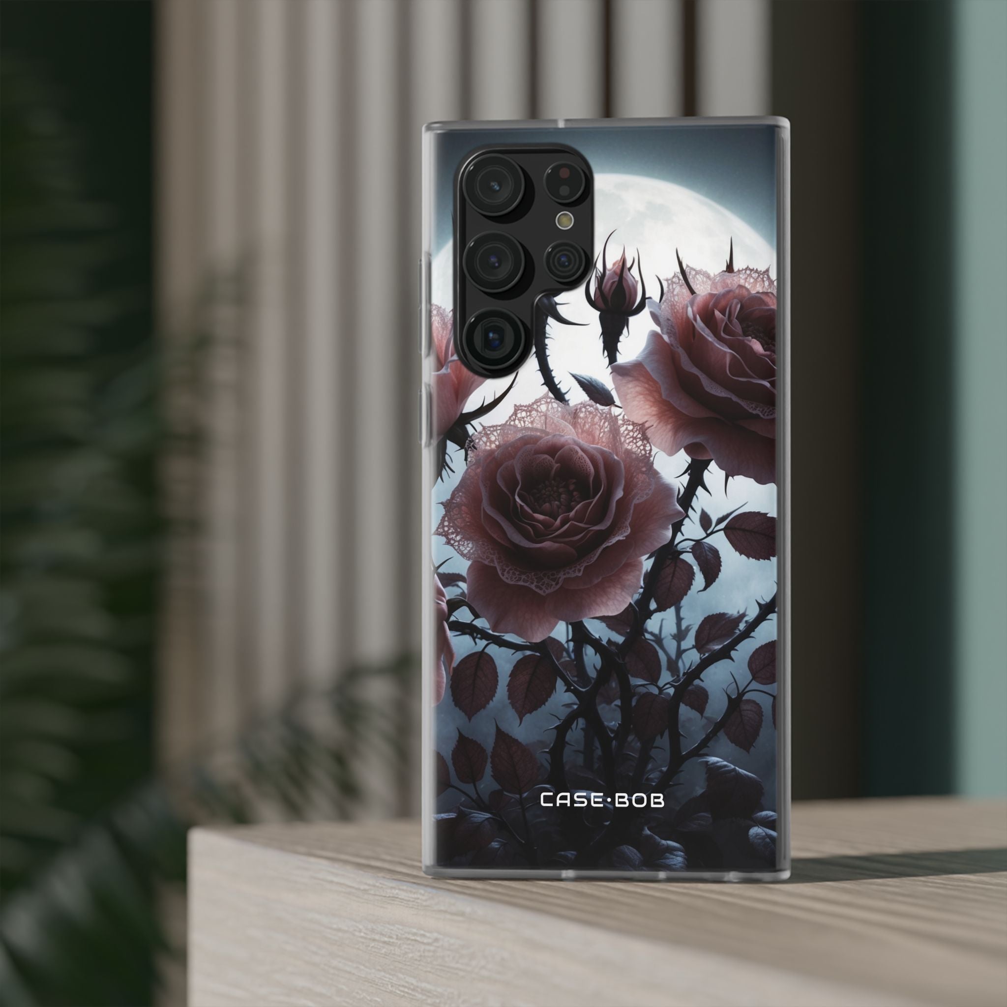 Luminous Rose Thorns Samsung S22 Ultra Case - Soft