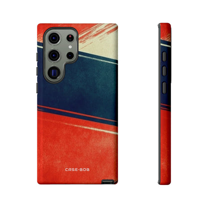 Blue Diagonal Motion Samsung S23 Ultra Case - Tough