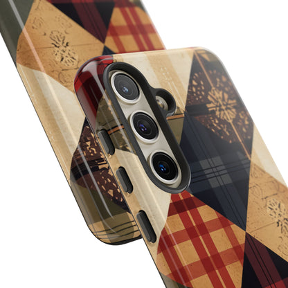 Rustic Geometric Patchwork Harmony Samsung S24 - Tough Phone Case