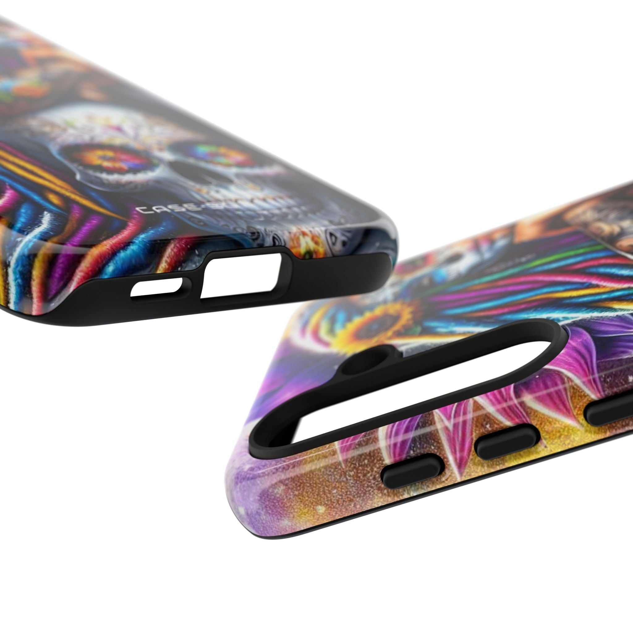 Sunflower Skull Glow Samsung S24 Case - Tough