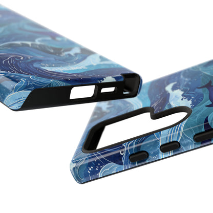 Dolphin Waves Samsung S24 Ultra Case - Tough