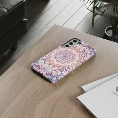 Purple Pink Mandala - Tough Samsung S22 Phone Case