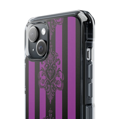 Damask Elegance Purple iPhone 15 Plus Case - Impact