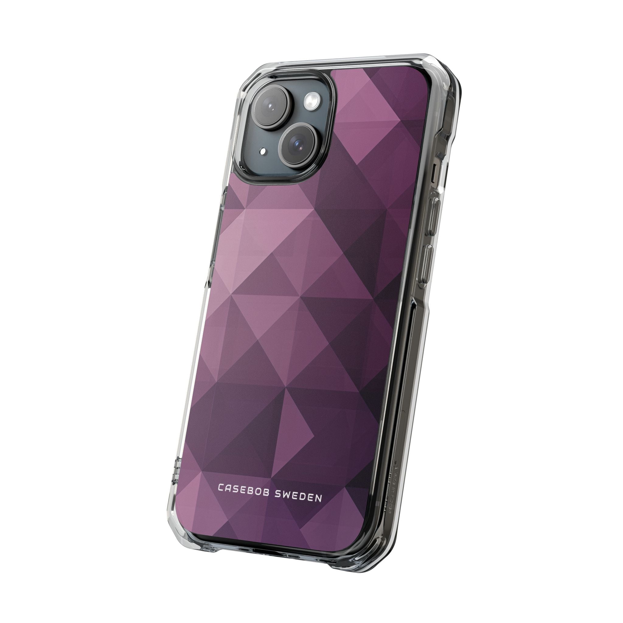 Gradient Purple Mosaic iPhone 15 - Clear Impact Phone Case