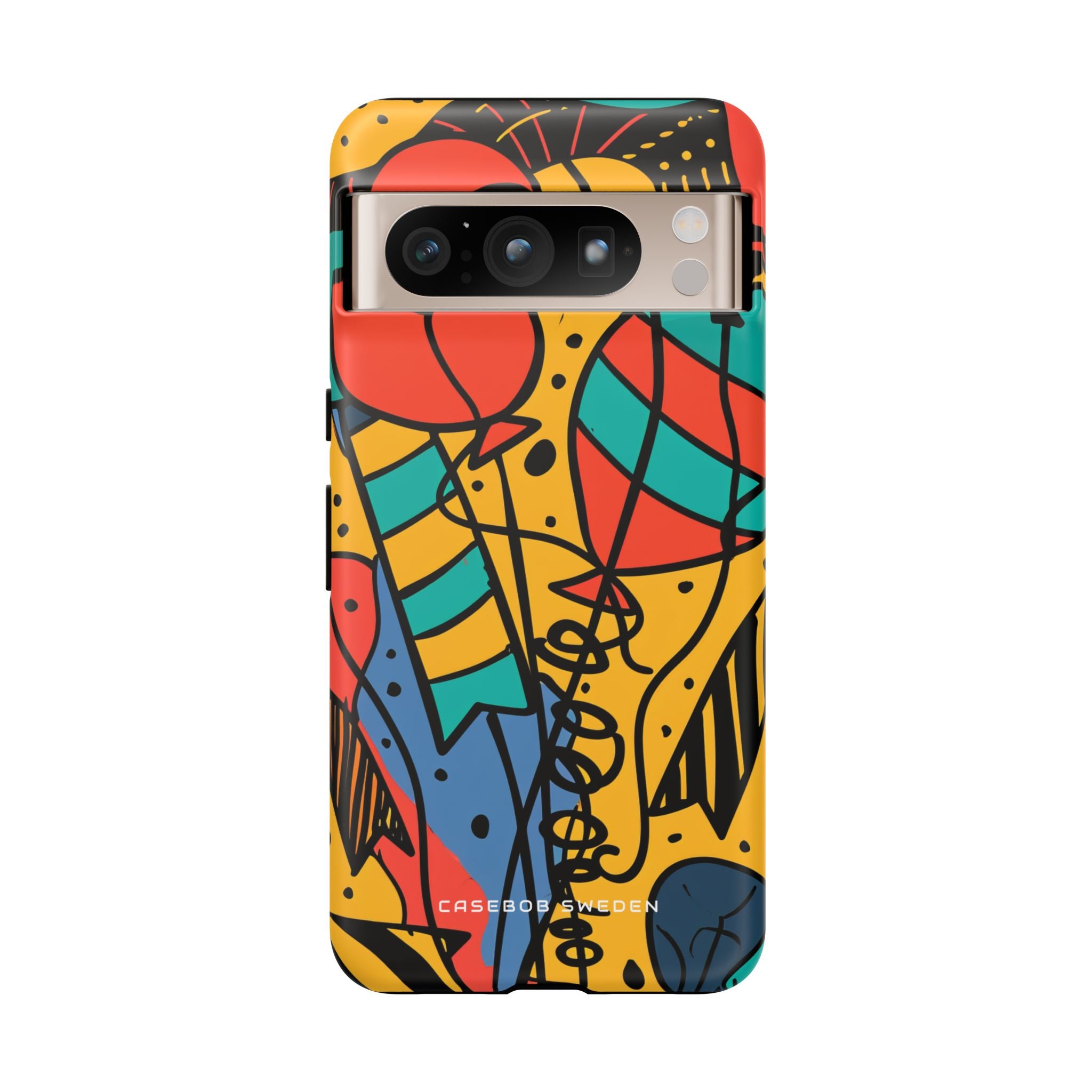 Playful Lines in Motion Google Pixel 8 - Tough Phone Case