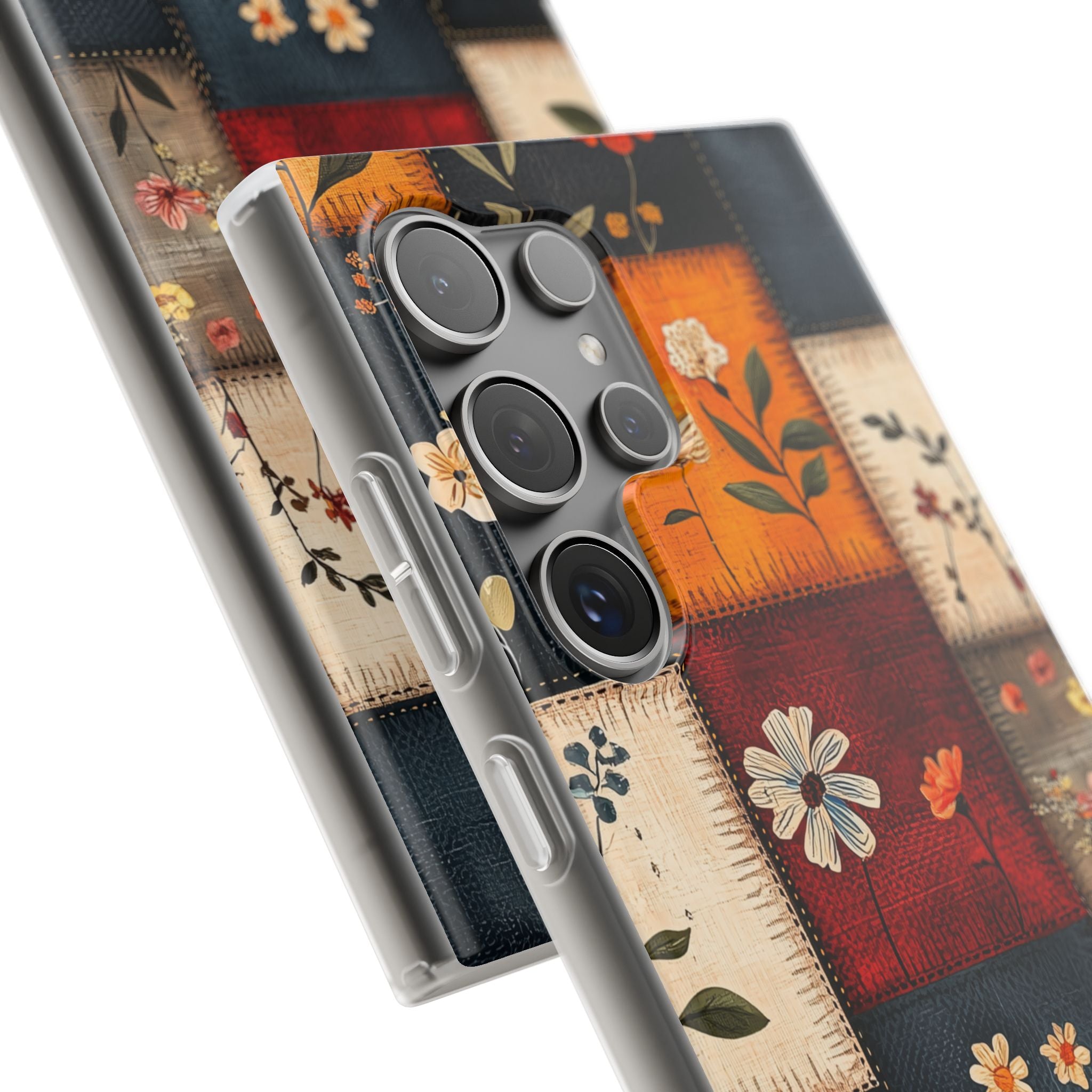 Patchwork Blooms Samsung S24 Ultra Case - Soft