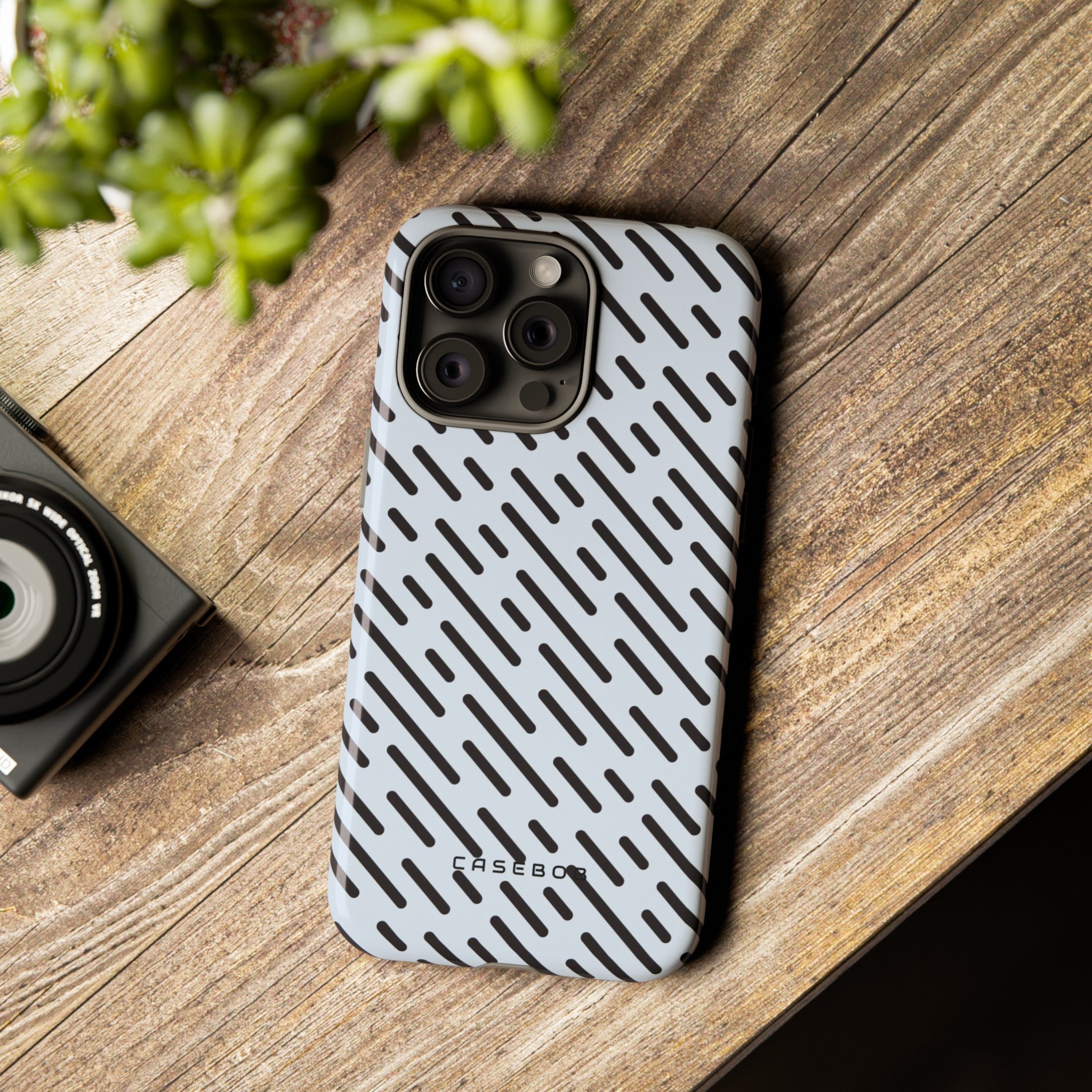 Monochrome Dash - Protective Phone Case