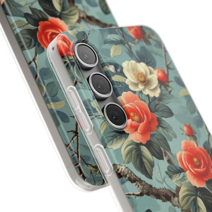 Coral Bloom Samsung S24 Case - Soft