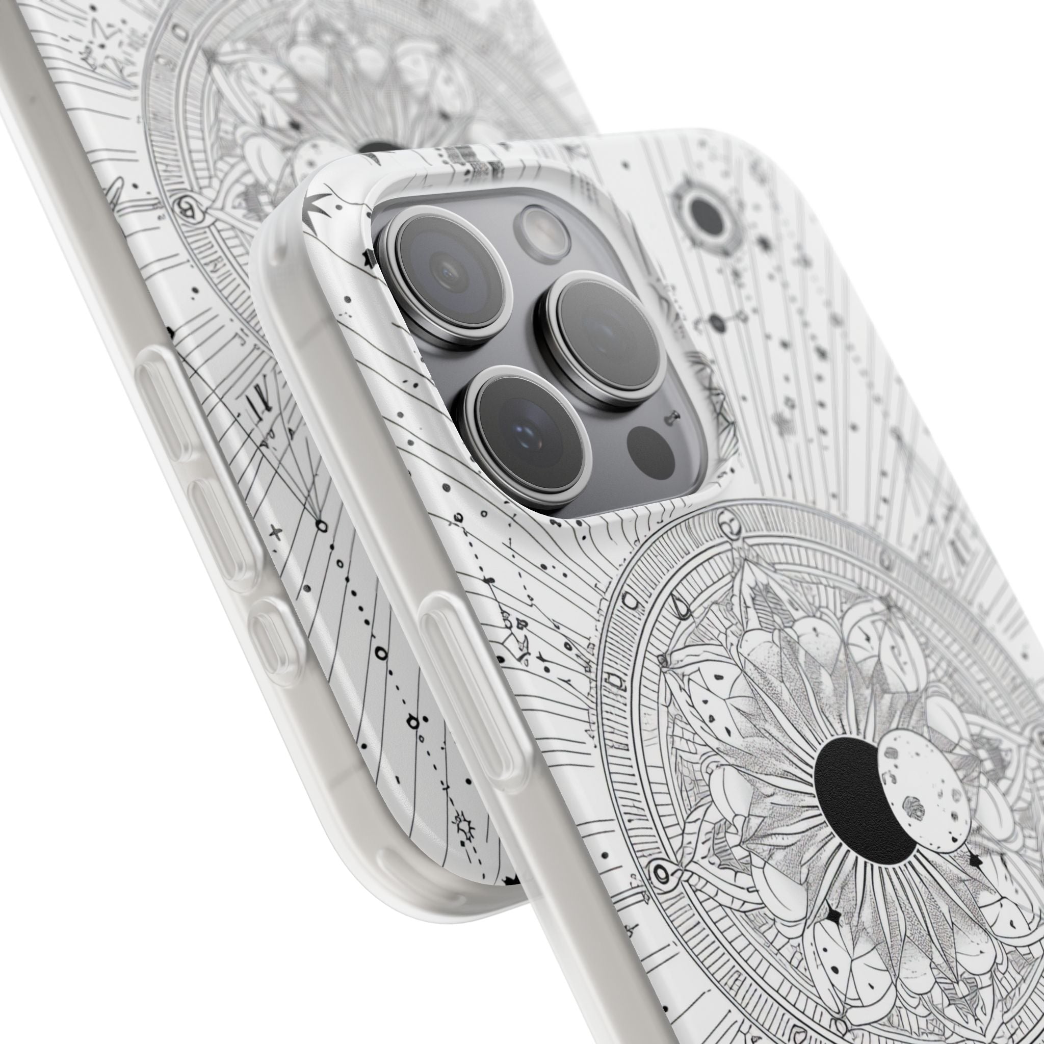 Celestial Mandala Mystique | Flexible Phone Case for iPhone