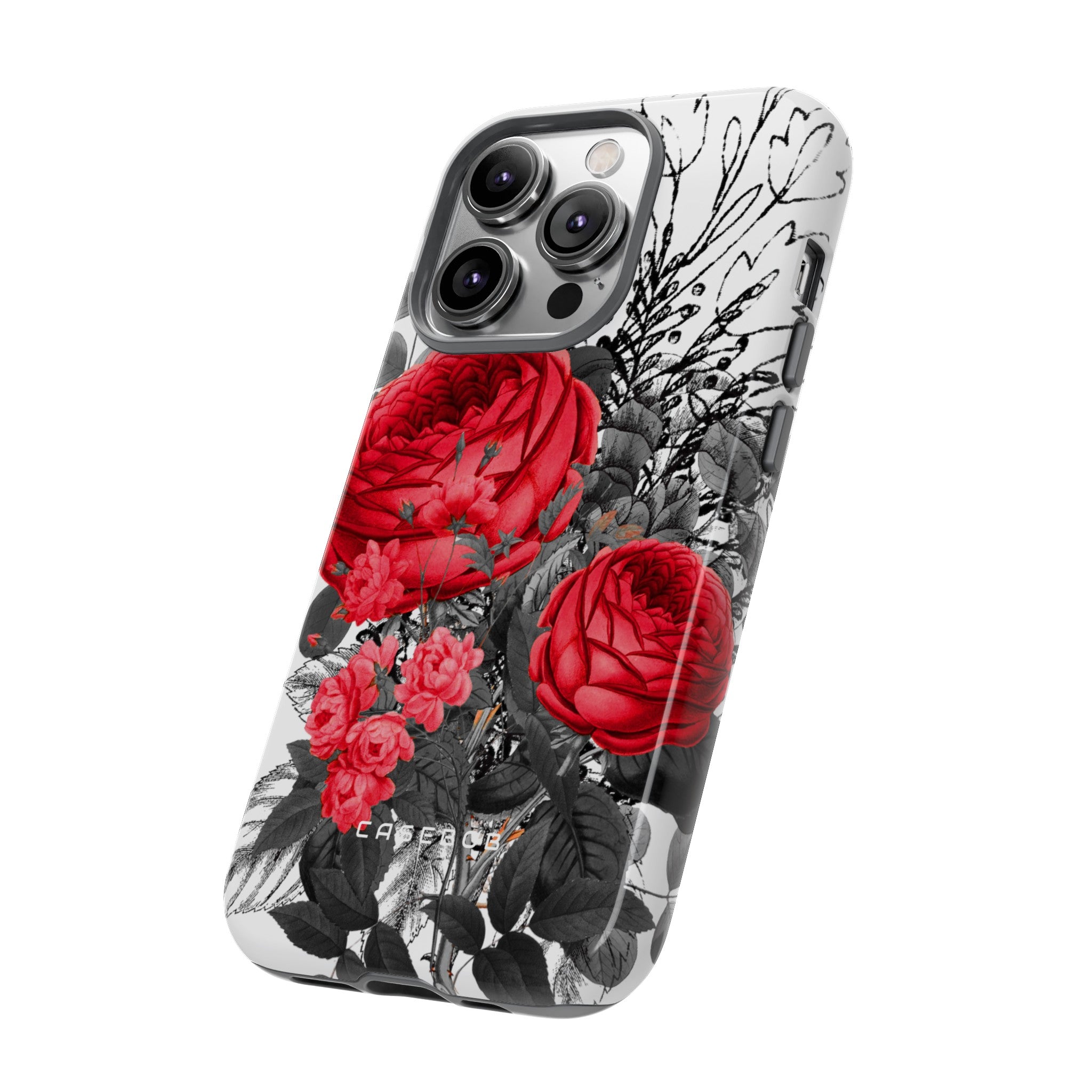 Roclops Gothic Flower - Protective Phone Case