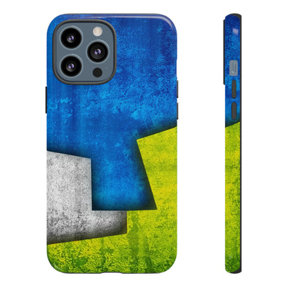 Blue Abstract Art - Protective Phone Case