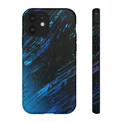 Cyber Stream: Digital Gradient - Protective Phone Case