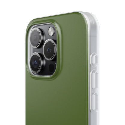 Dark Olive Green iPhone 15 - Flexi Phone Case