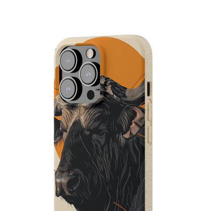 Majestic Buffalo Sun | Biodegradable Phone Case