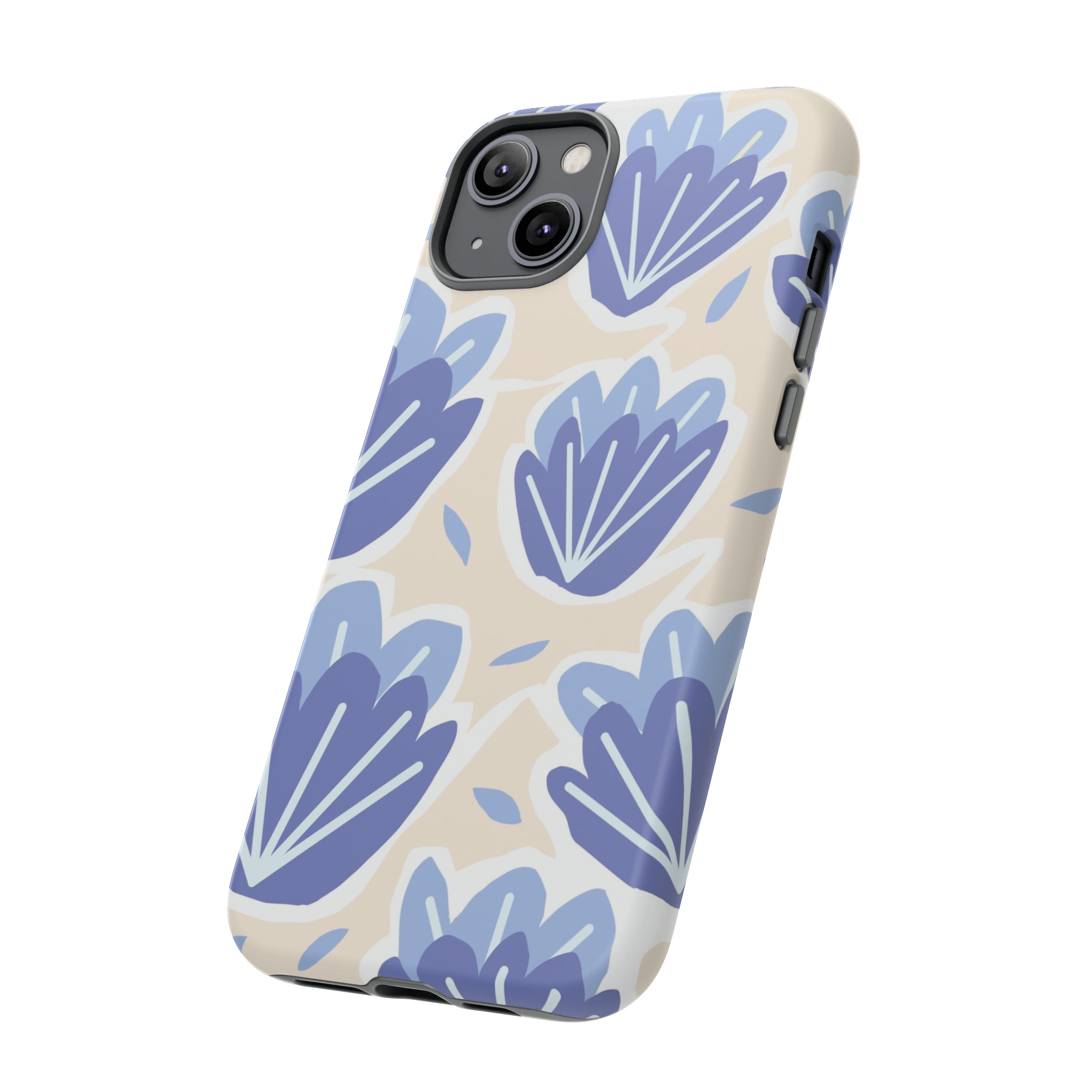 Light Blue Happy Flower - Protective Phone Case