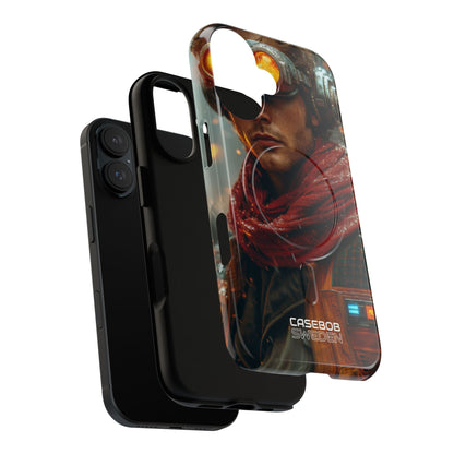 Futuristisk Steampunk Explorer iPhone 16 - Tough+