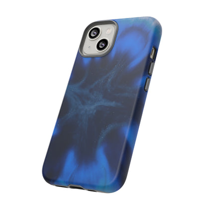 Blue Star Marble Ink Art iPhone Case (Protective) Phone Case