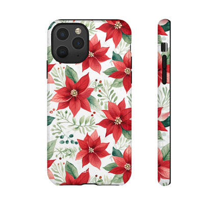 Poinsettias Bloom Bright - iPhone Case