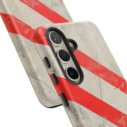 Striker Crimson Stripes Samsung S24 - Tough Phone Case