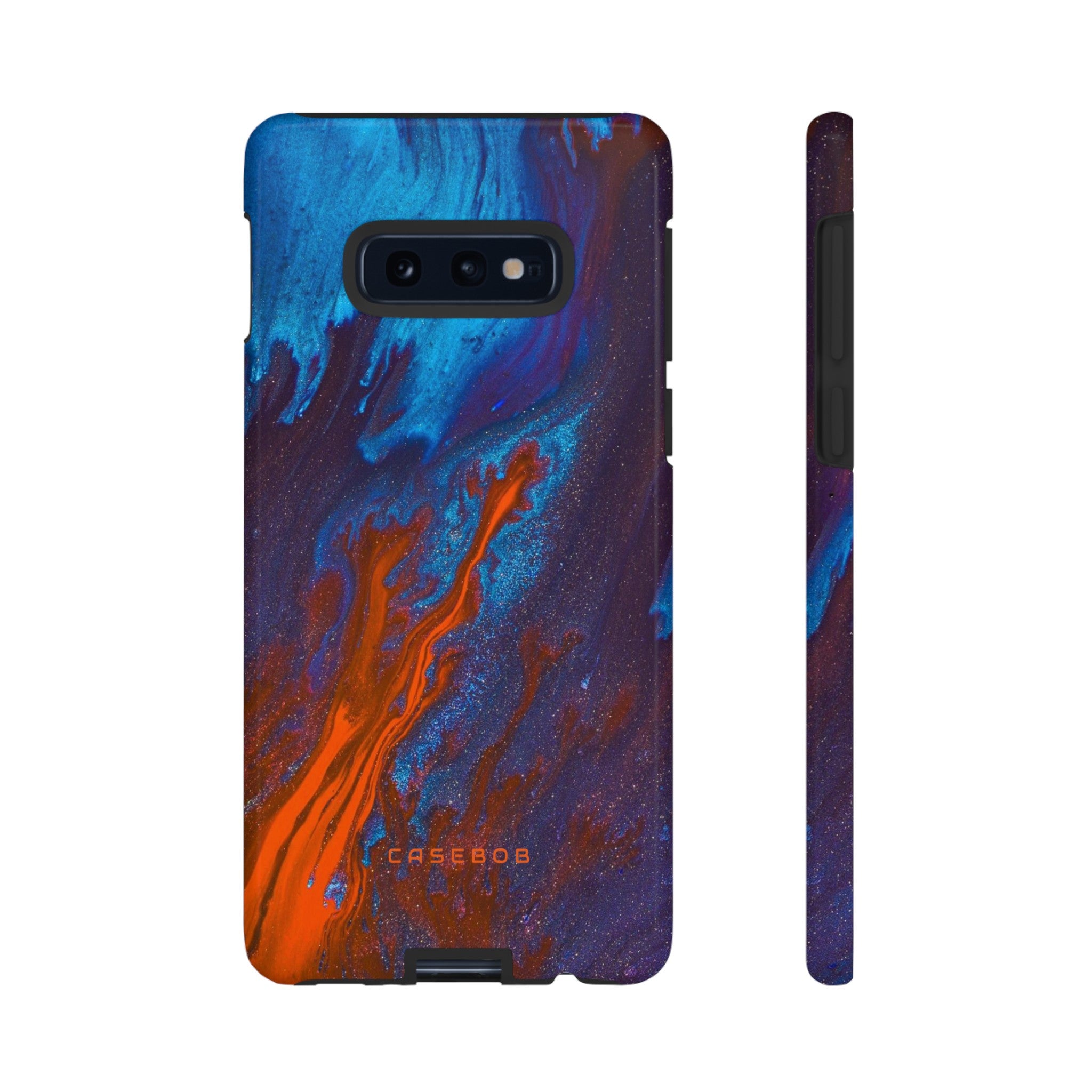 Orange Flame Ink Art - Protective Phone Case