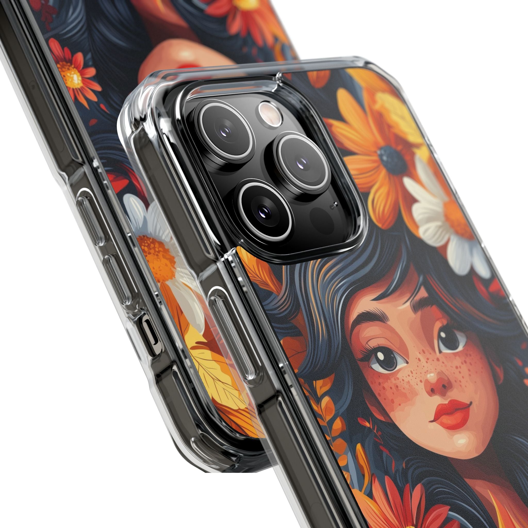 Floral Girl Smiles iPhone Case - Impact