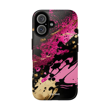 Dynamic Splatter Elegance - iPhone Case